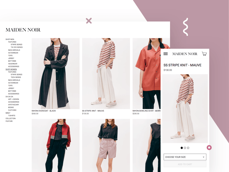 E-Commerce Shop <br></noscript> with Seasonal Apparel Collections